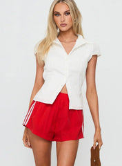 Borderline Track Short Red / White