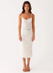 Crystal Clear Lace Top - Ivory