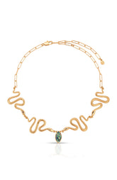 Abalone Serpentina Snake Choker