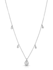 Dripping in Crystals Drop Necklace