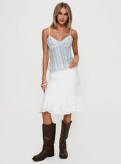 Lunya Top Blue Stripe