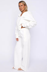 The Bride Wide Leg Sweatpants White
