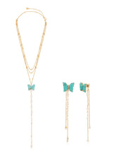 Turquoise Butterfly Set