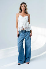 Fern Tank Top in Ivory