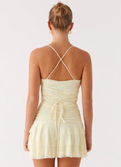 Emily Mini Dress - Yellow