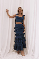 Tia Two Piece Set - Navy