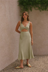 Soft Silhouette Maxi Dress Sage