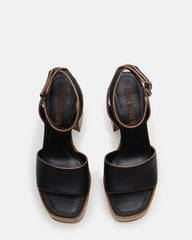 Floria Black Leather