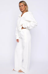 The Bride Wide Leg Sweatpants White