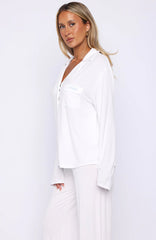 Bridal Party Long Sleeve Pyjama Set Off White