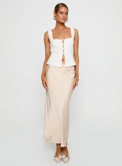 The Charmaine Maxi Skirt Cream