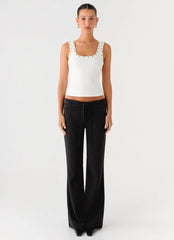 Miliani Eyelet Top - White
